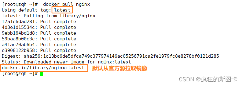 [External link image transfer failed, the source site may have anti-leech mechanism, it is recommended to save the image and upload it directly (img-Rk22bX2H-1646746700378) (C:\Users\zhuquanhao\Desktop\Screenshot command collection\linux\Docker\DockerBasic admin\5.bmp)]