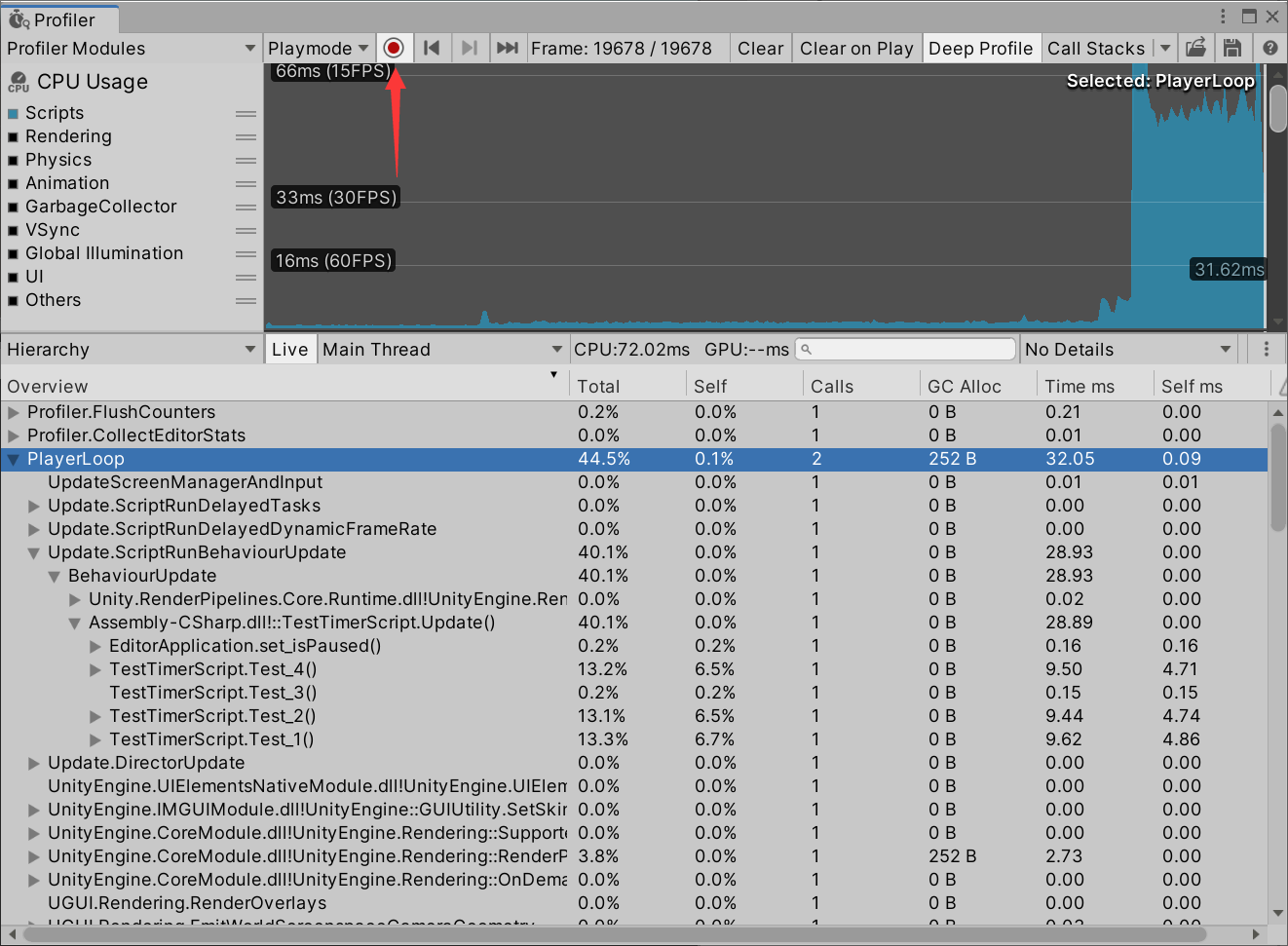 Unityܷprofilerܷͣ