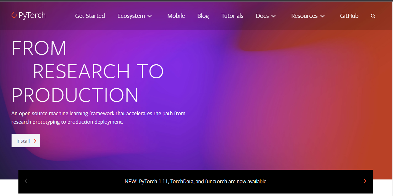 pytorch学习笔记 一 pytorch介绍以及安装过程 windows系统