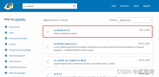 Python连接Oracle_python3安装oracle-select-CSDN博客