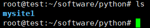 我切换到了 ~/software/python 目录下