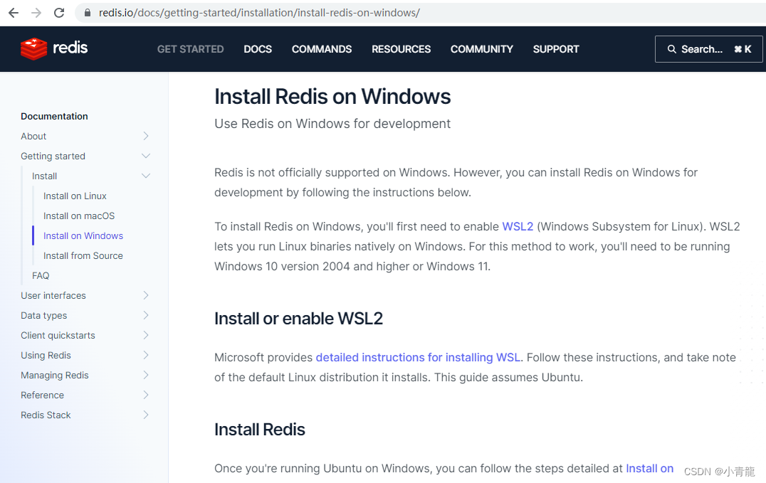 Redis officially introduced the method of installing Redis under Windows