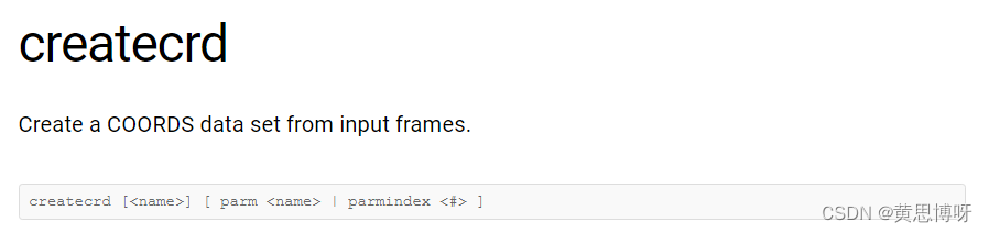 cpptraj的常用命令-CSDN博客