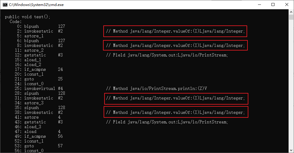 integer的不相等问题