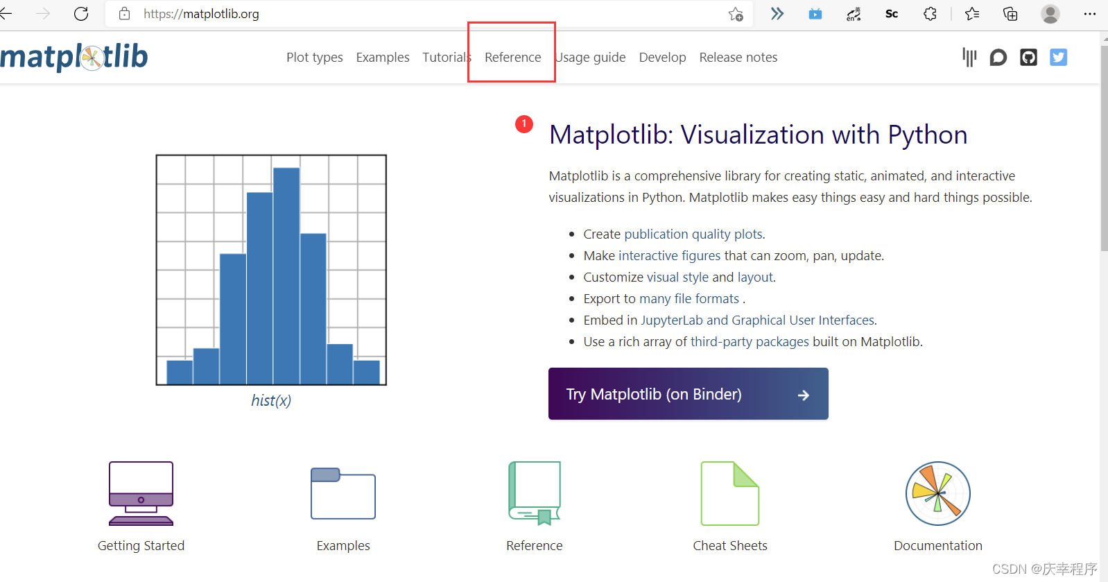 如何查看matplotlib官方文档的API_matplotlib的apizenmezhao-CSDN博客