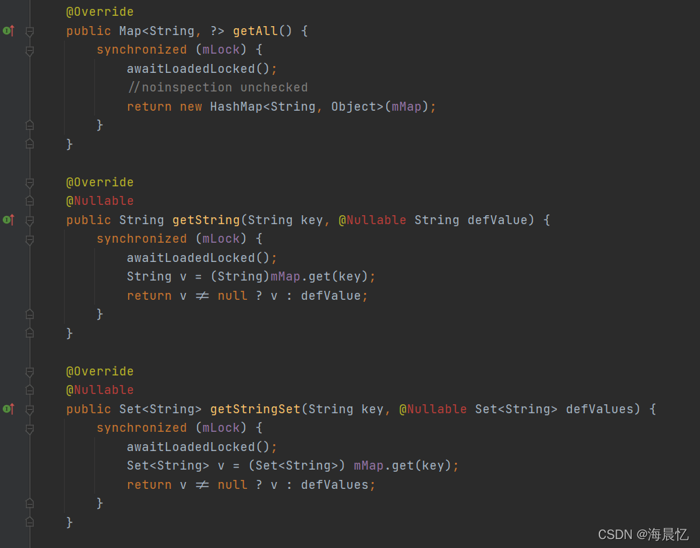 SharedPreferencesImpl类的get方法