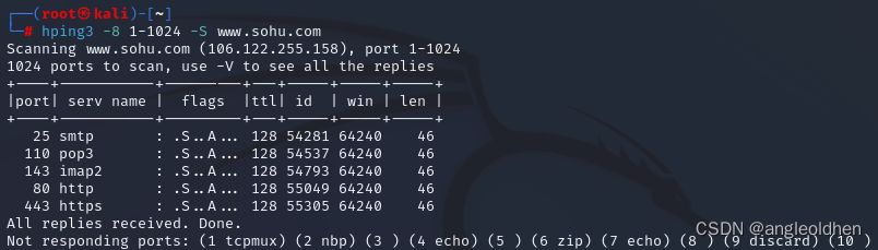 Hping3的使用-CSDN博客