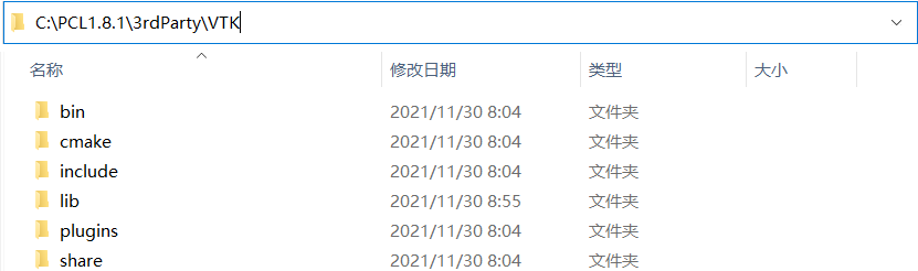 替换了的VTK目录