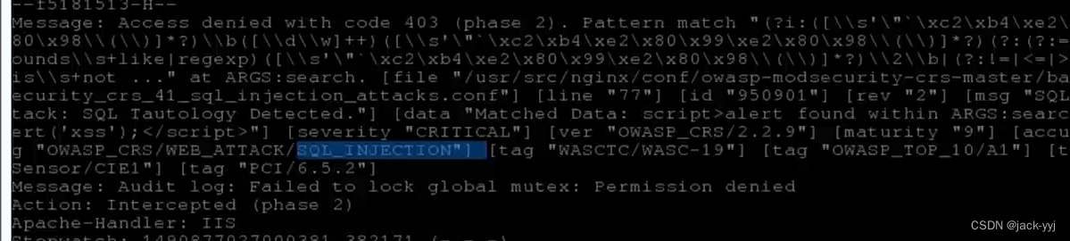 WAF：ModSecurity on Nginx（15）