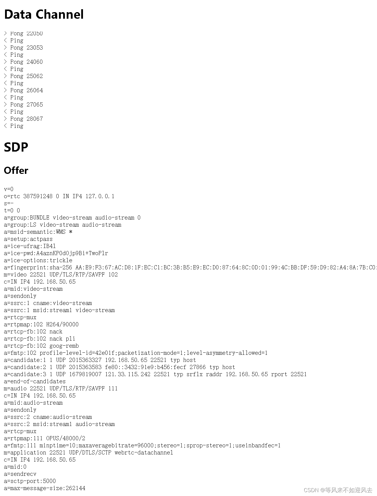 【libdatachannel】pycharm运行streamer的信令服务及streamer与js客户端联调