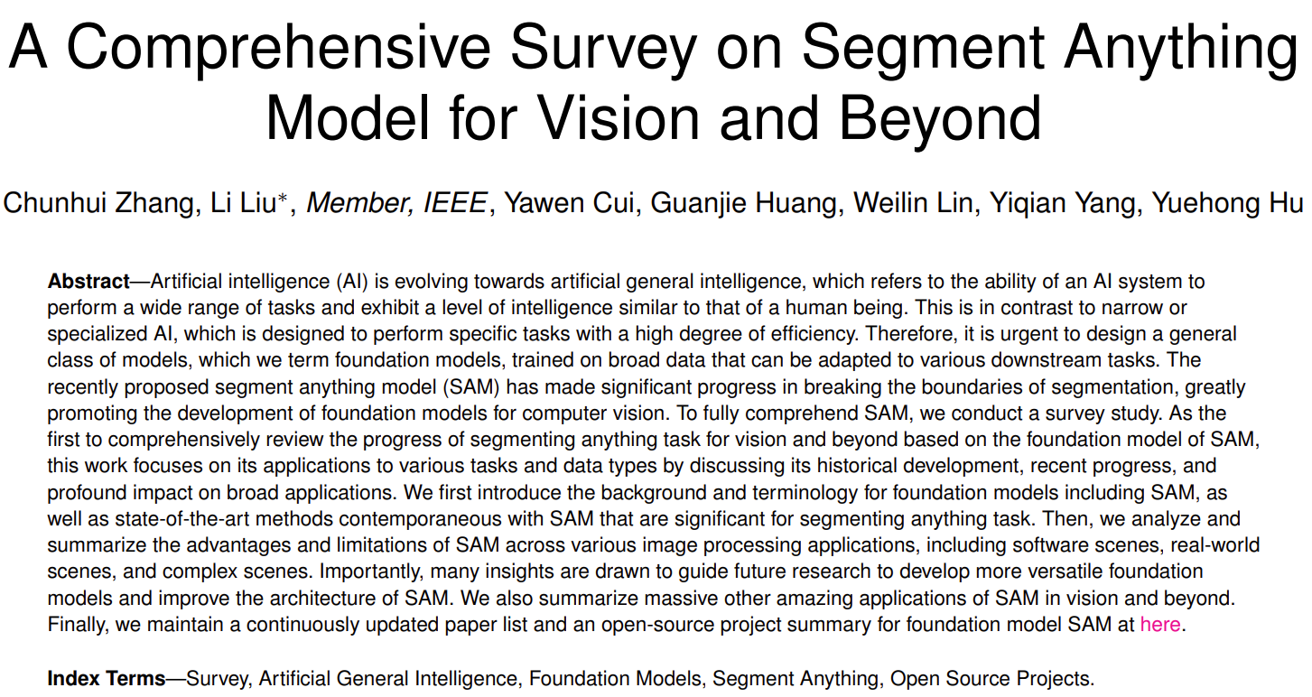 【arxiv】找论文idea ： 关于 SAM 的论文扫读（二）