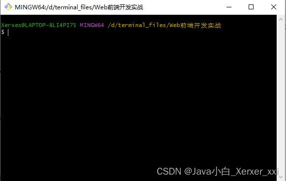 终端练习生——Web开发实战_Java小白_Xerxer_xxi的博客-CSDN博客