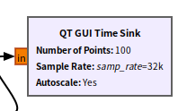QT GUI Time Sink