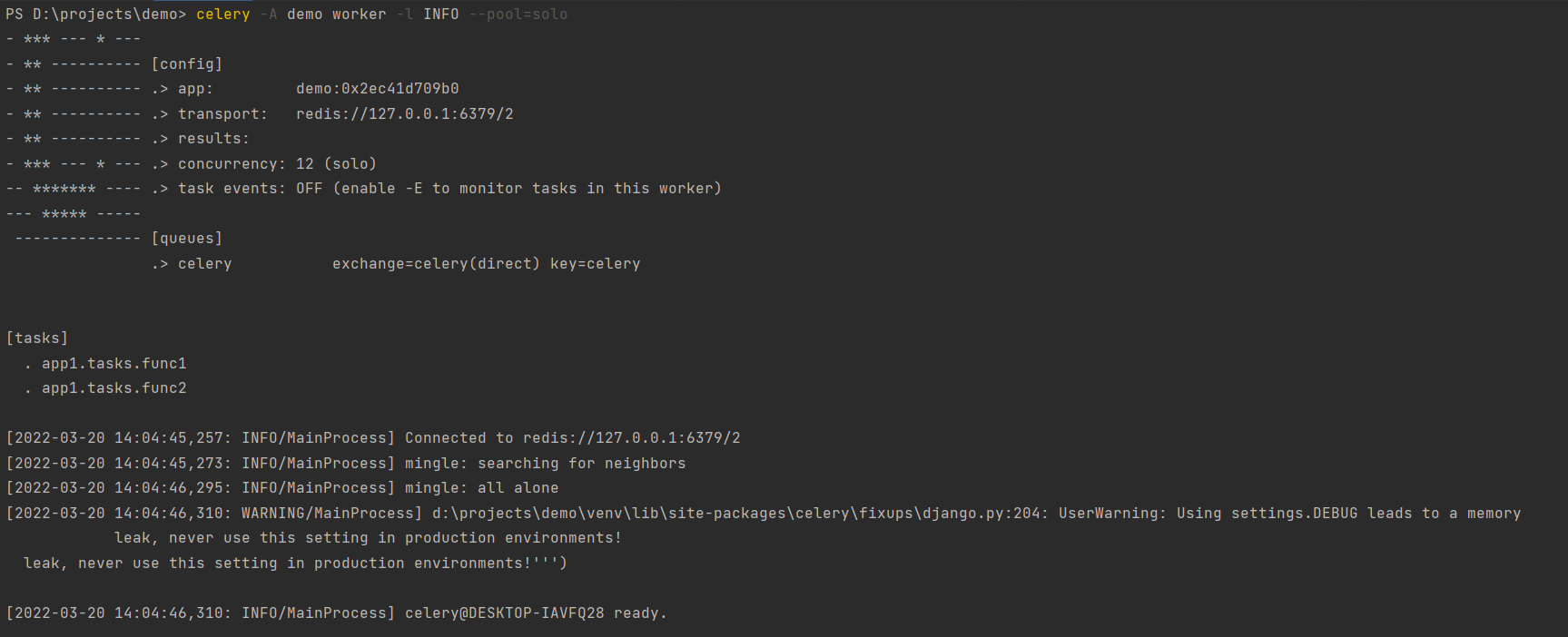 django使用celery及踩坑_celery5.2.7使用CSDN博客