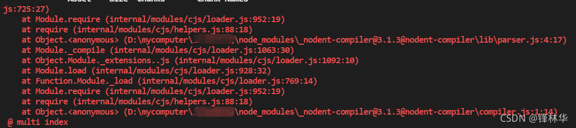 前端vue项目运行报错Module build failed_module build failed: error: unreachable ...