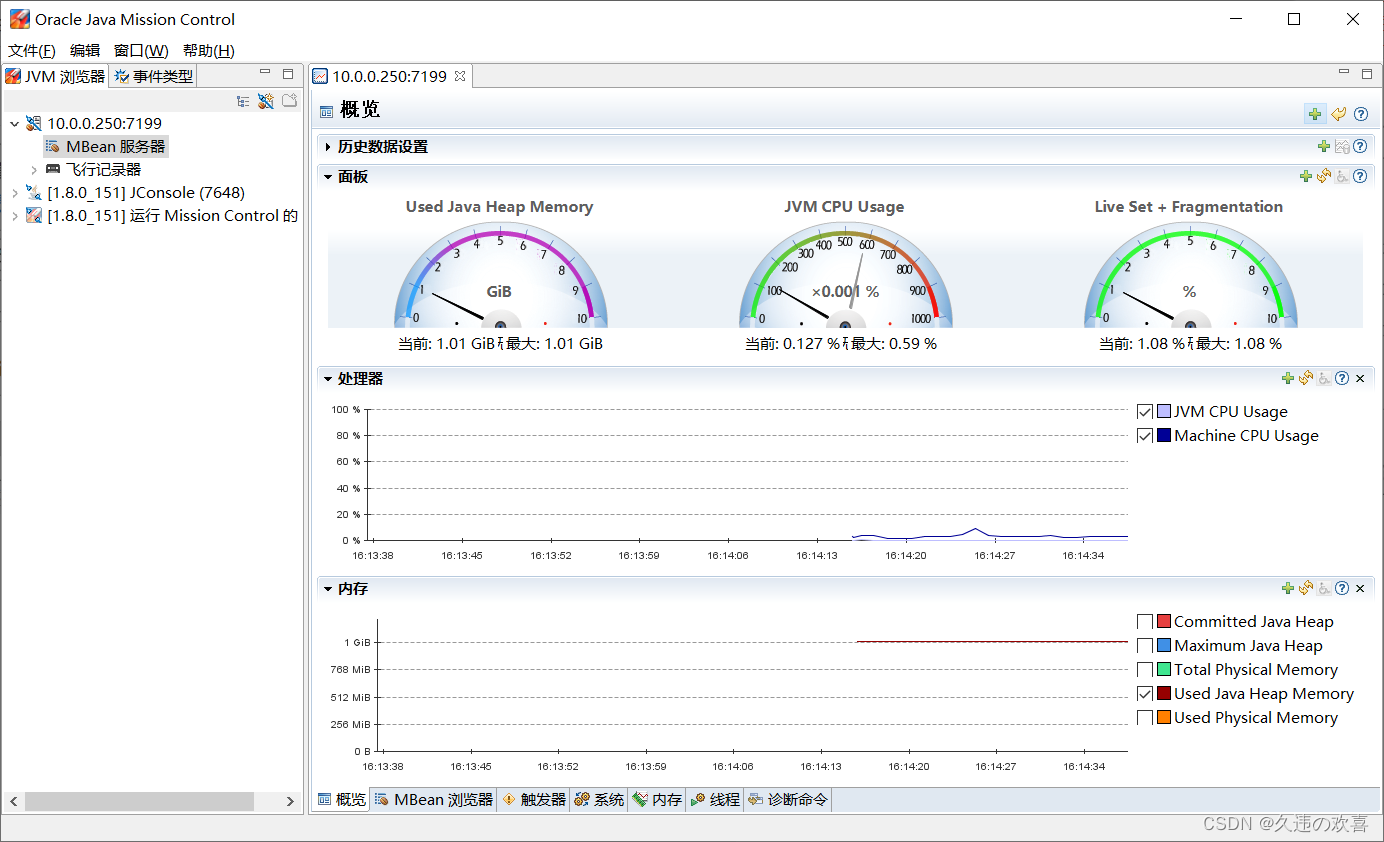 Java自带JMX工具的远程连接配置