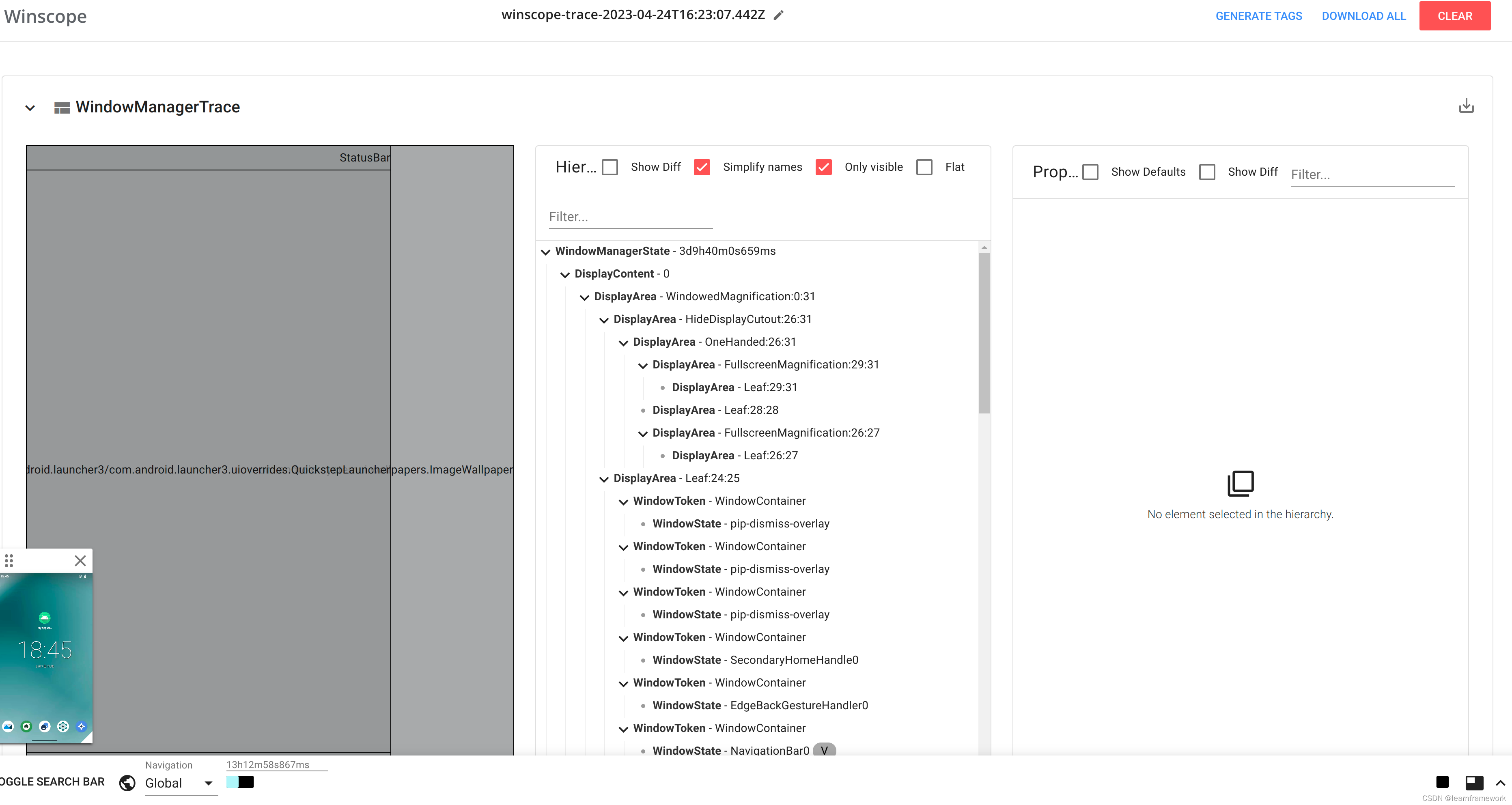 WinScope实现录制视频与是Timeline时间轴同步设置方法-千里马framework车载手机系统开发实战