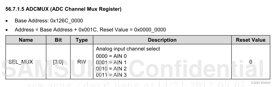 ARM接口编程—ADC(exynos 4412平台)