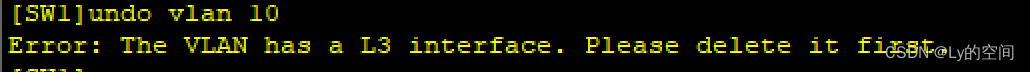 【删除vlan的方法】