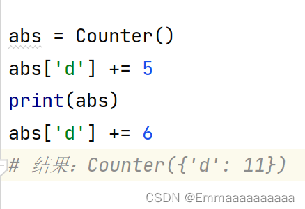 Python中关于字典和Counter()的两点区别