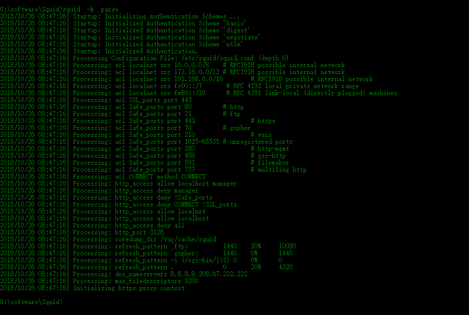 Windows下Squid 3.5安装及配置代理服务器_jianzhandaren的博客-CSDN博客_fatal: ipc::mem ...