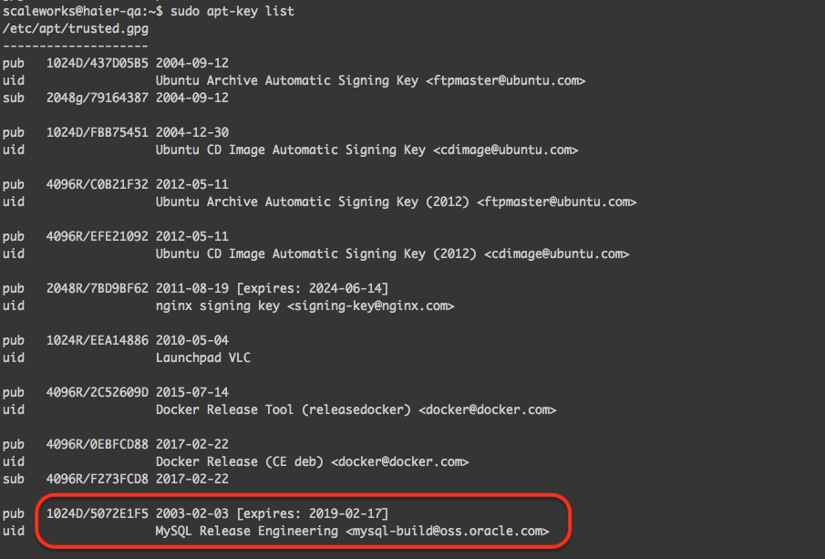 GPG签名无效aptget update执行失败问题解决_apt gpg签名CSDN博客