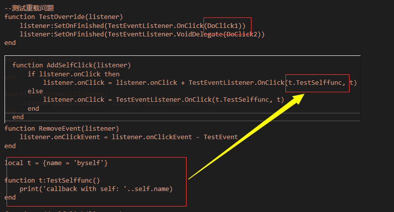 这一点是lua中的“.”和“：”的区别。