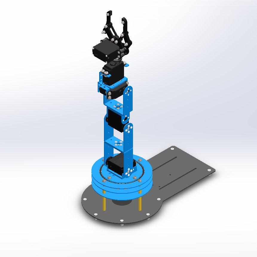 ROS开发笔记（11）——Solidworks机械臂模型转化为URDF+mimic关节联动+gazebo中运动控制测试_urdf joint