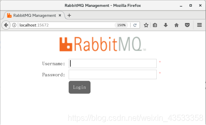 RabbitMQ网页管理工具登录