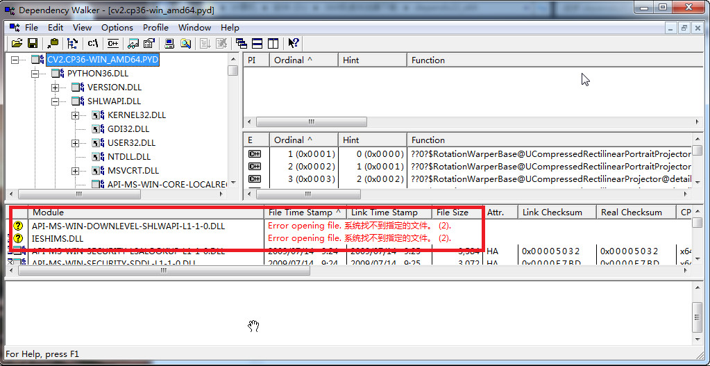 Error on cv2 import error - Programmer Sought