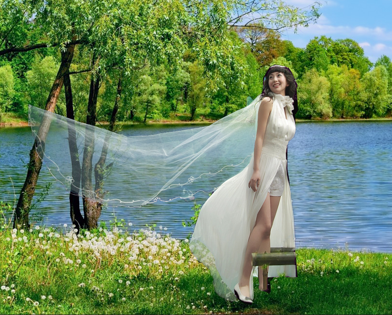 PS透明婚纱抠图（超详细）