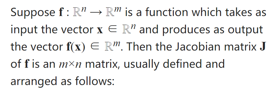 Jacobian矩阵的理解jac是什么意思 数学 Csdn博客 1584
