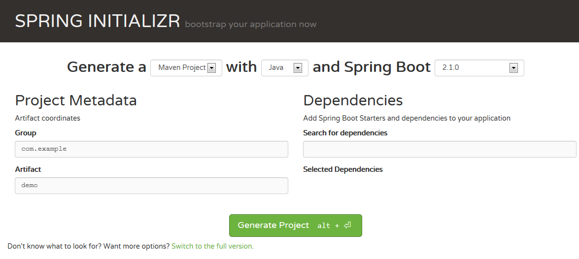 SpringBoot项目无法创建（Initialization failed for https://start.spring.io ...