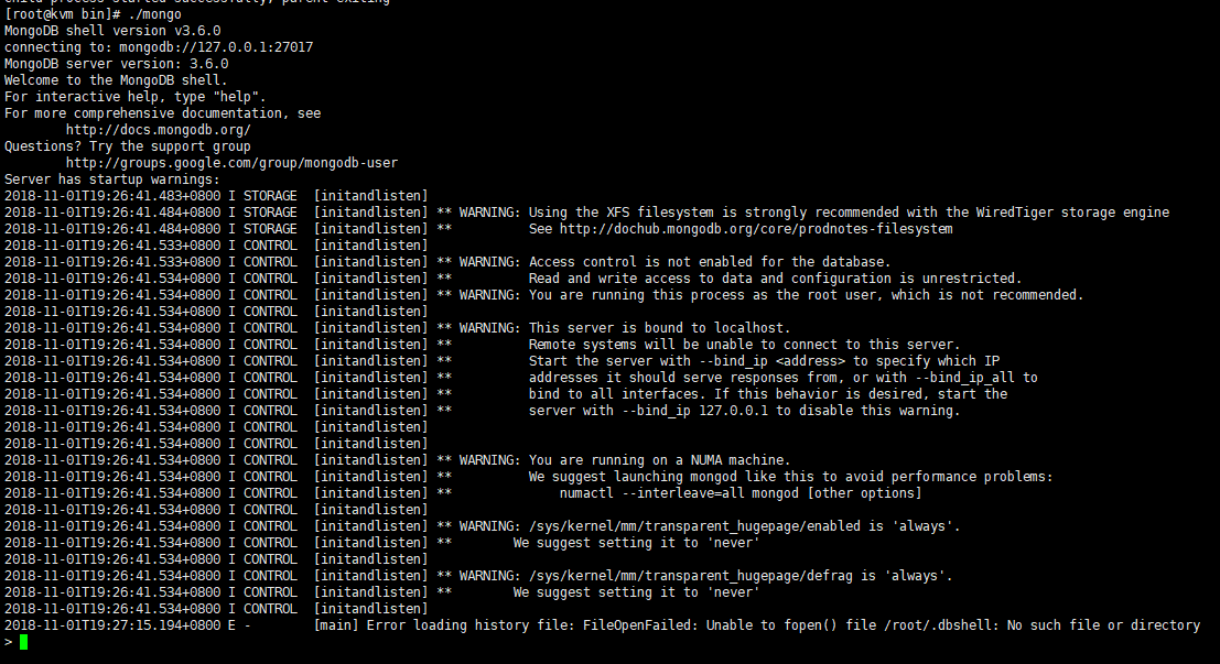 mongodb.service启动测试