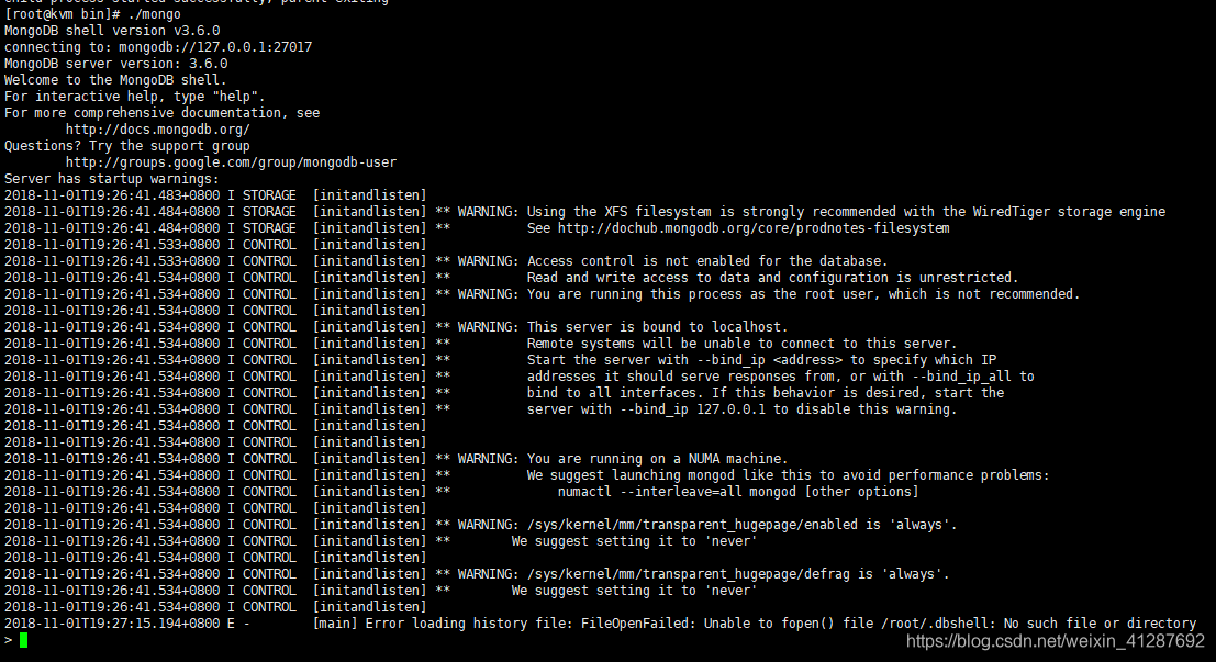 mongodb.service启动测试