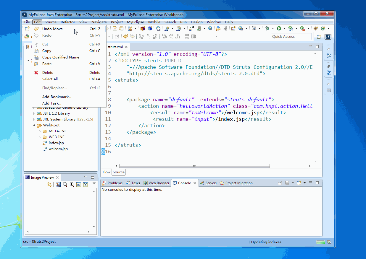 【struts2】继承ActionSupport类_public class threadaction extends
