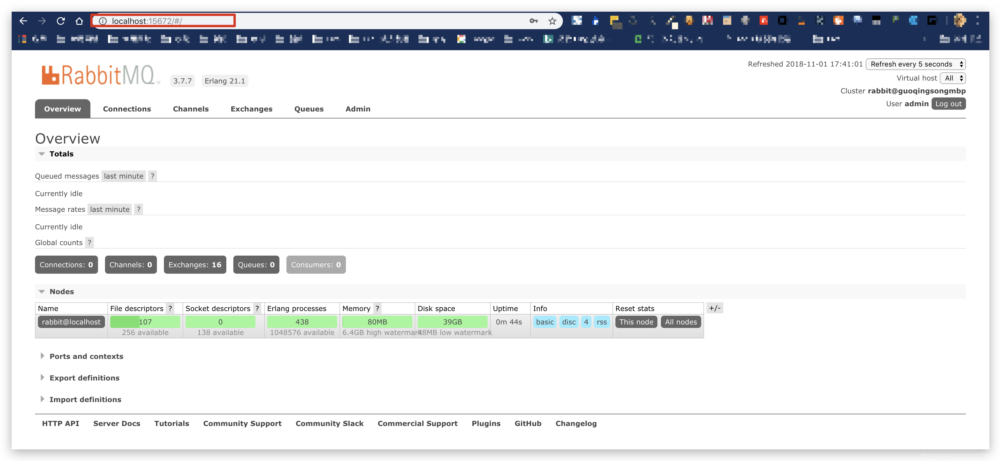 RabbitMQ Web Manager