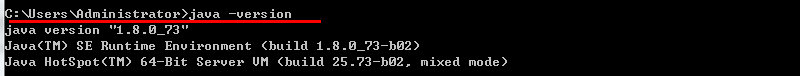 配置环境变量后,使用java -version查看java版本号