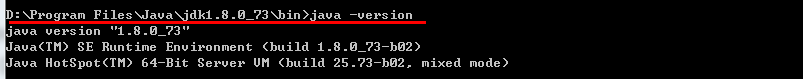 没有配置环境变量,使用java -version查看java版本号