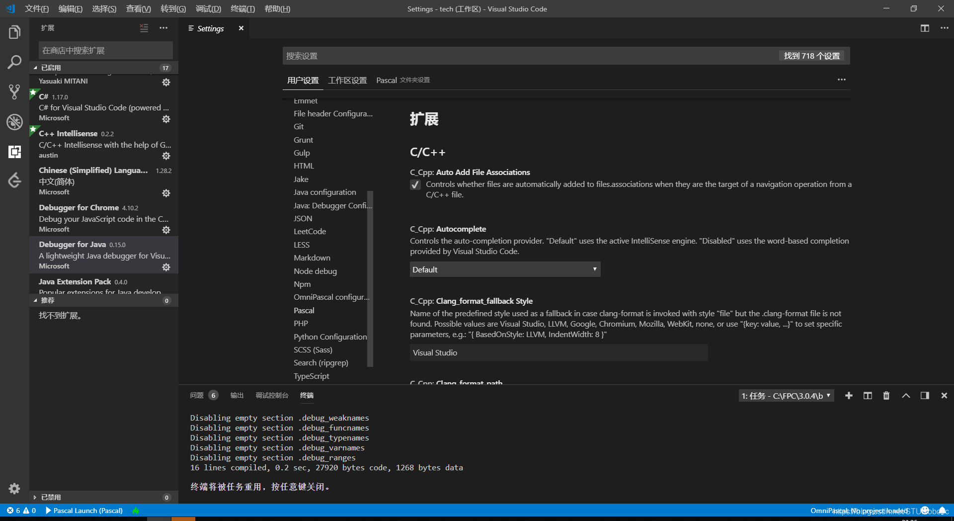 Pascal Vs Rust Code VS Code 配置Pascal使用环境(编译、调试)_pascal编译环境-CSDN博客