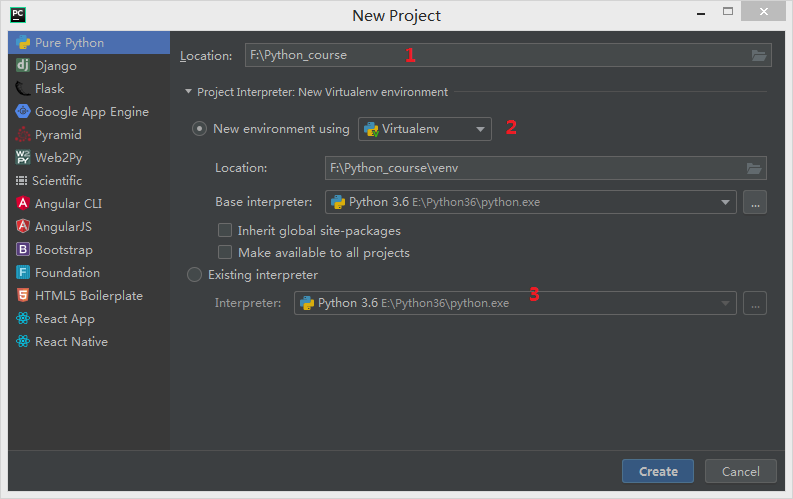 Python入门基础-三、新建pycharm工程 create New Project+添加需要的第三方库+镜像推荐#解释器缺失怎么办＃集成 ...