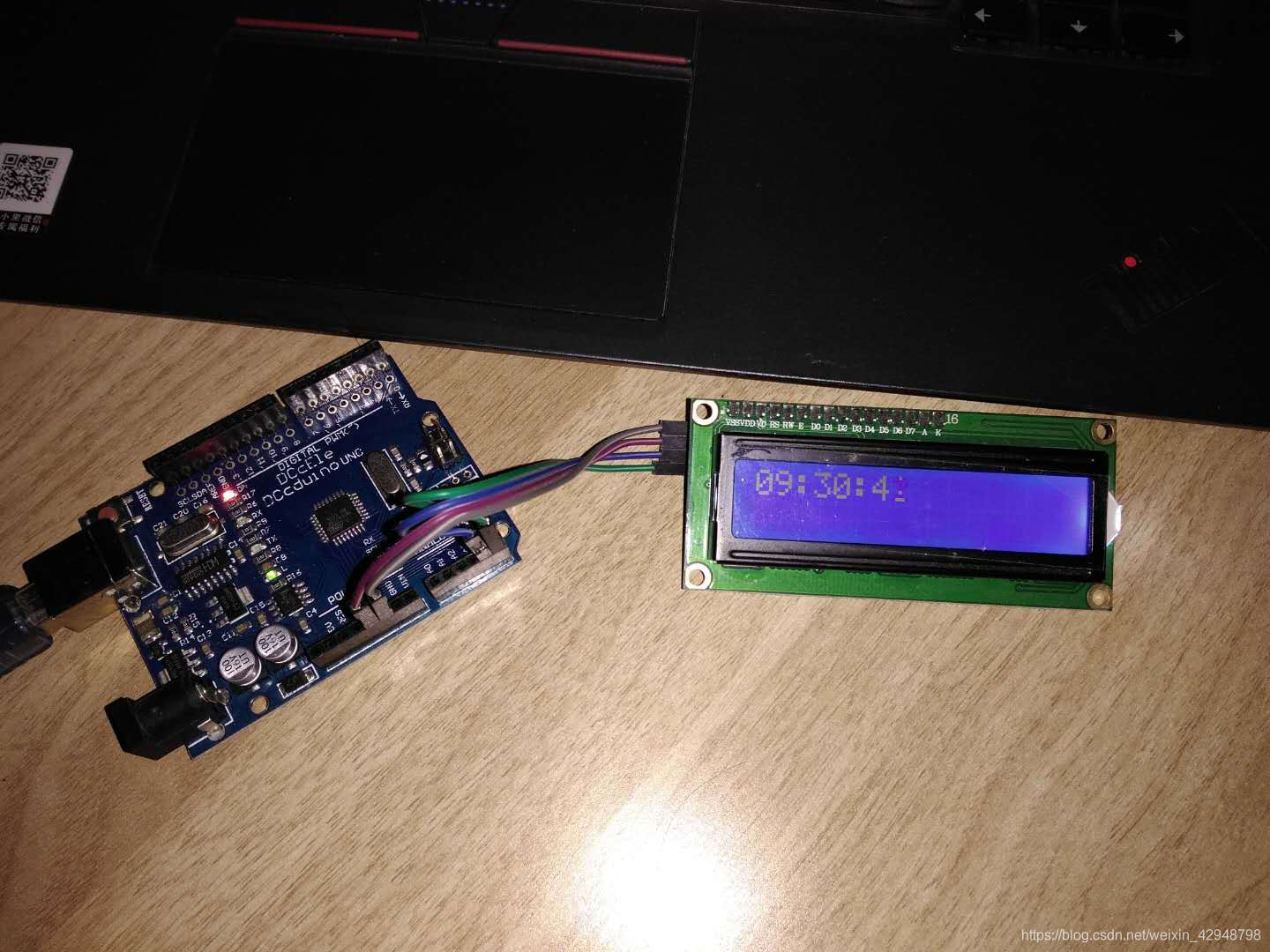 用arduinohe和LCD1602制作的电子时钟