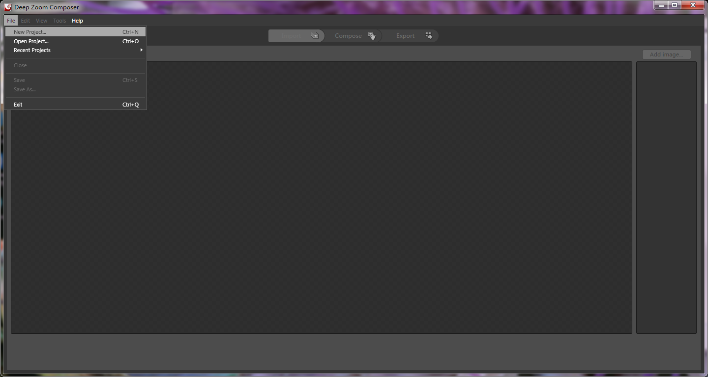 先创建一个工作区间，后面的导出的图片就存在这里了