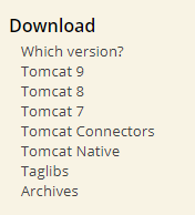 Tomcat的下载及安装