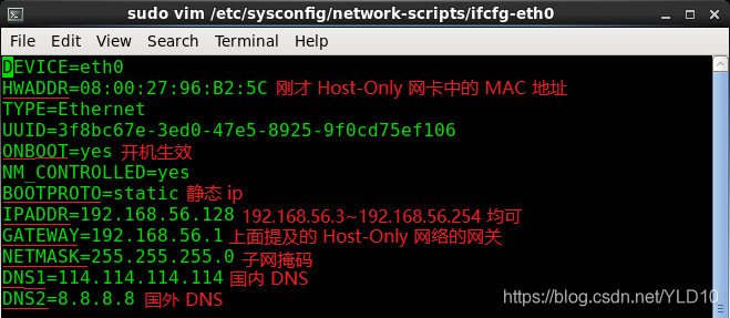 編輯 ifcfg-eth0 檔案