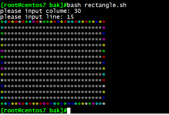 打印出一个矩形并且边框闪烁