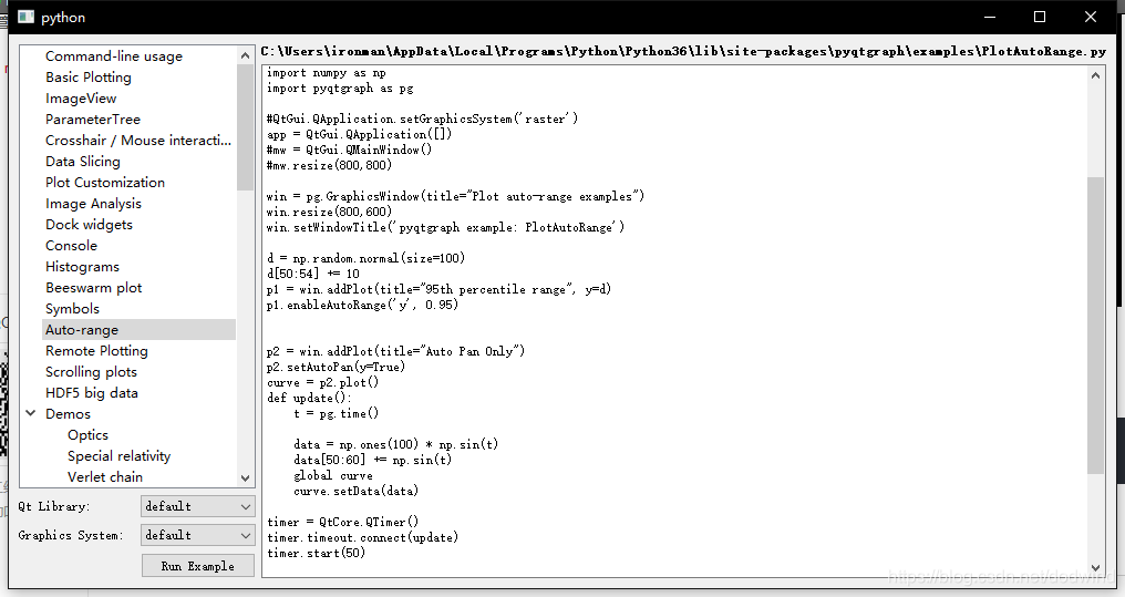 PyQtGraph初探_pyqtgraph example-CSDN博客