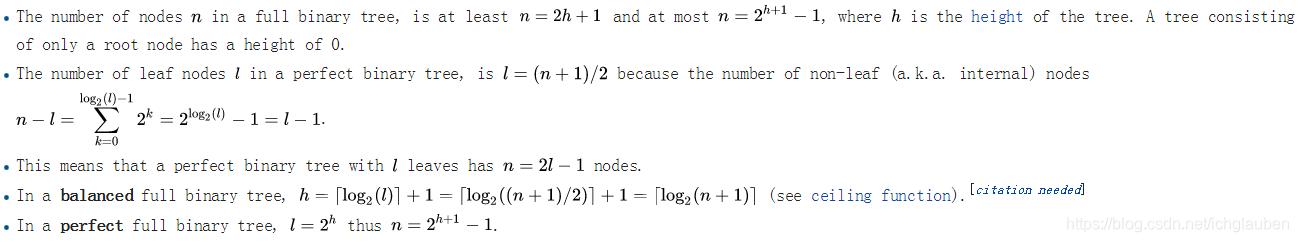 properties in B-Tree