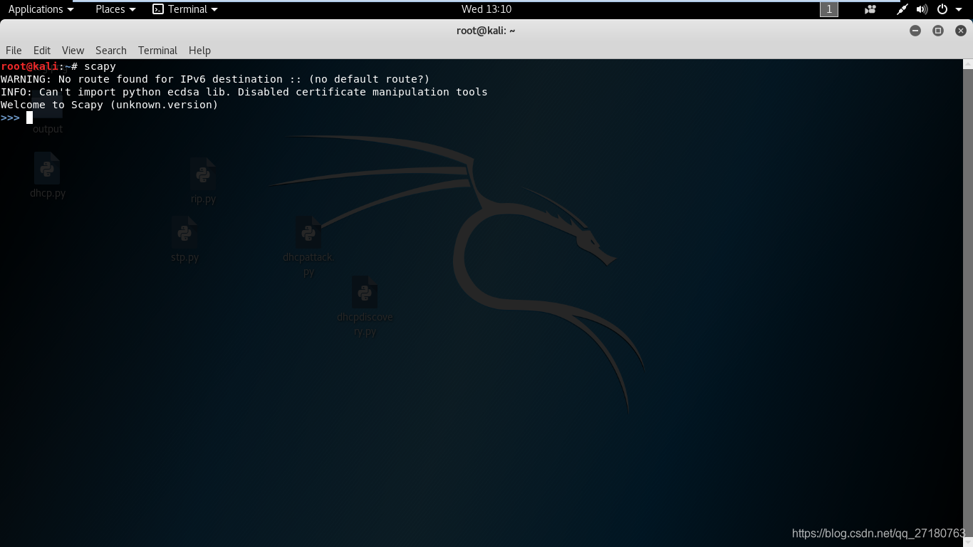 PYTHON编程之基于scapy的DHCP全自动攻击脚本_scapy自动化脚本-CSDN博客