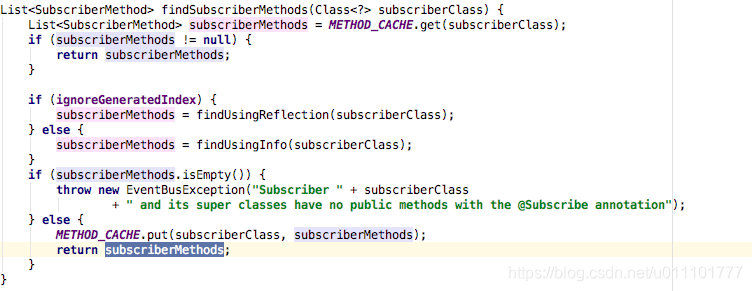 查找订阅者注解方法